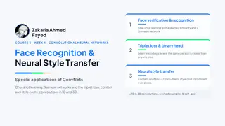Slides of Special Applications: Face Recognition & Neural Style Transfer